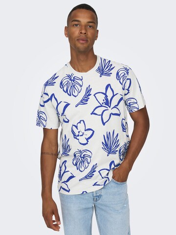 Only & Sons T-Shirt 'ADAM' in Weiß