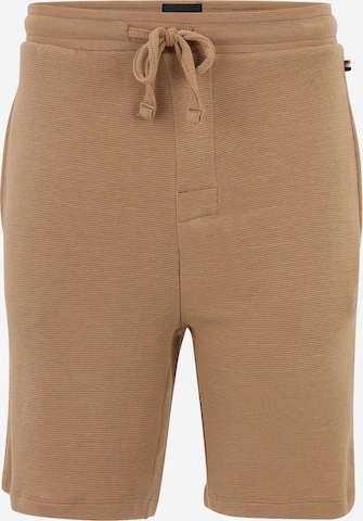 BOSS Orange Regular Pyjamabroek 'Essential' in Beige: voorkant