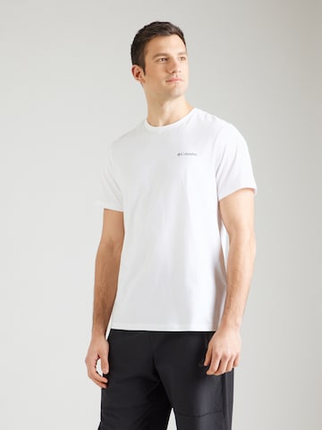 COLUMBIA Funkcionalna majica | bela barva