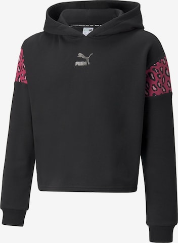 PUMA Sport sweatshirt 'Summer Roar' i svart: framsida