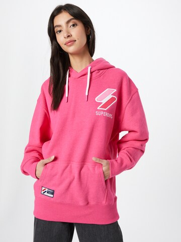 Superdry Sweatshirt in Roze: voorkant