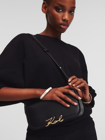 Karl Lagerfeld Crossbody bag 'Signature' in Black: front