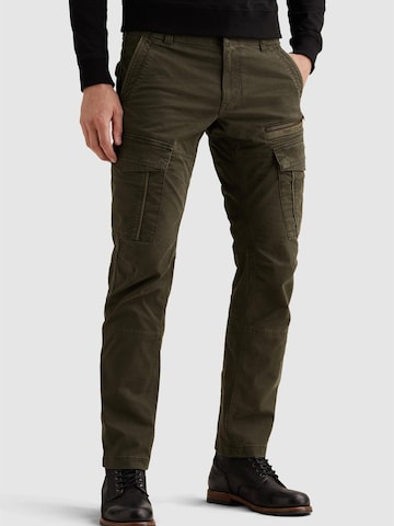 Regular Pantalon 'Nordrop tapered fit cargo pants with allover print' PME Legend en vert : devant
