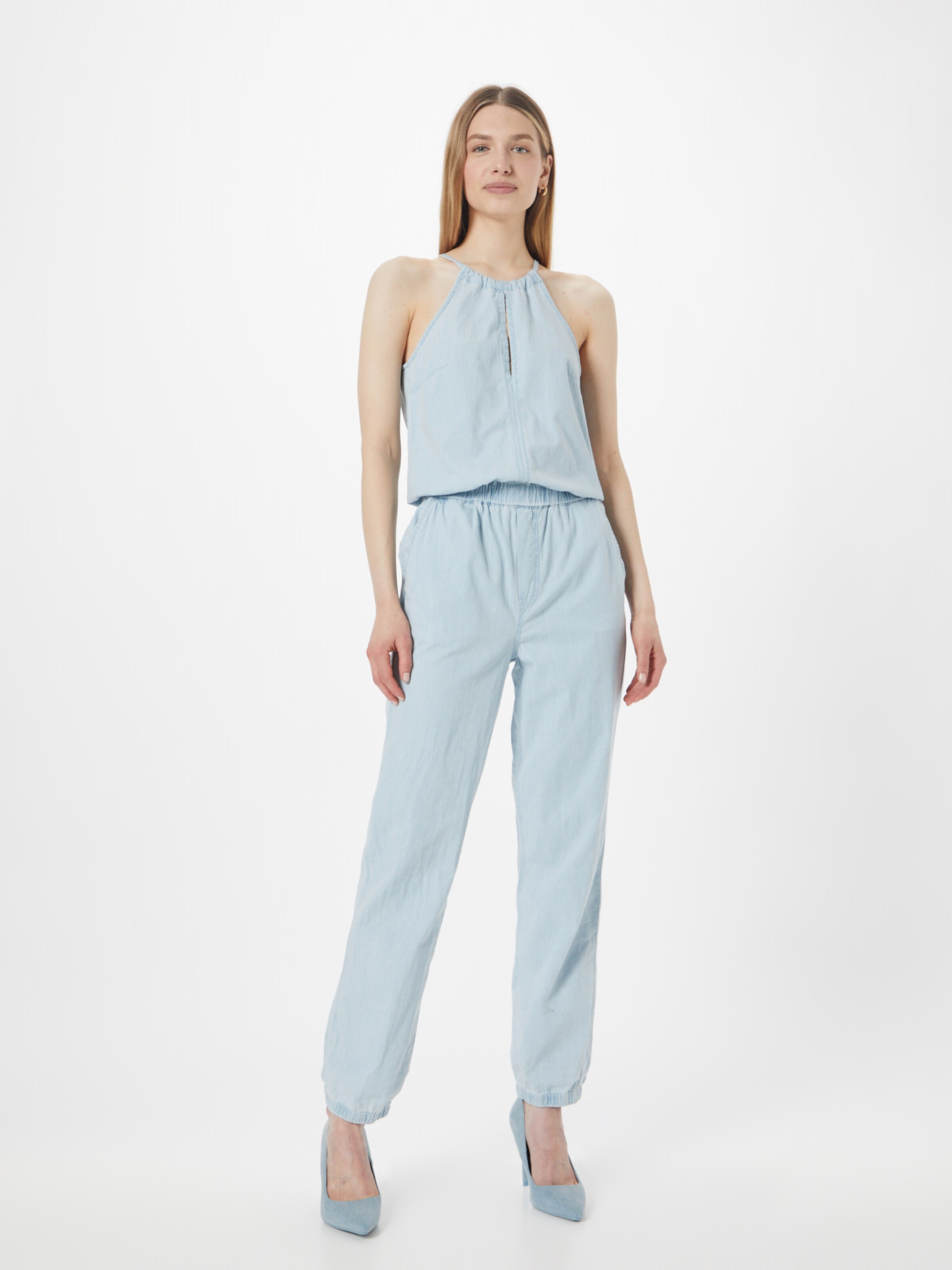 PULZ Jeans Jumpsuit ELLIE in Light Blue ABOUT YOU