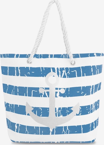 normani Strandtasche in Blau: Vorderseite
