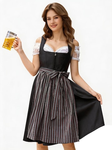 KoJooin Dirndl in Black: front