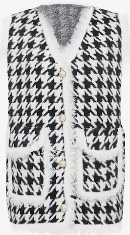 ZITHA Knitted Vest in White: front