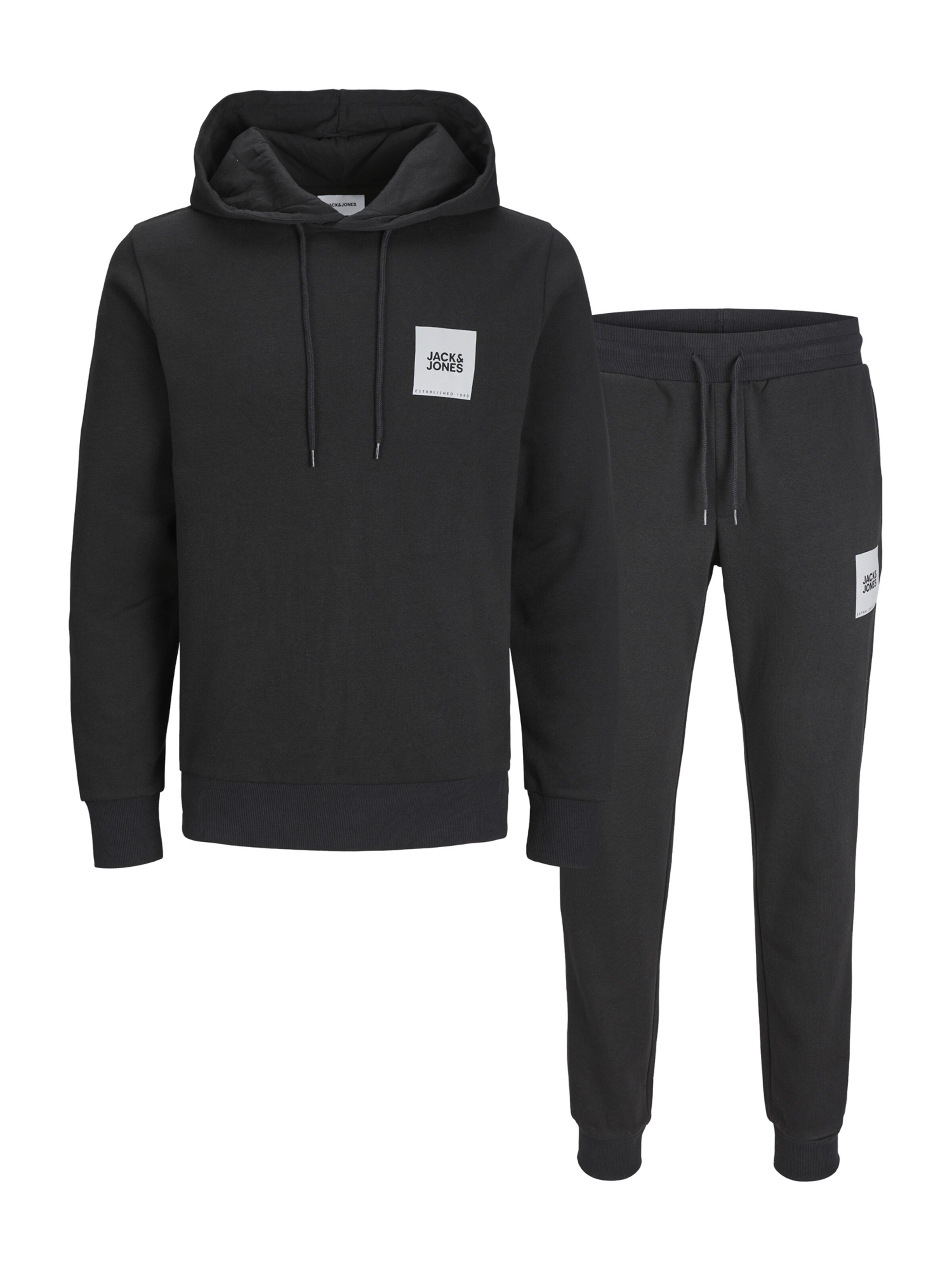 JACK & JONES Joggingová súprava 'JWHLOCK', veľkosť S - čierna, Produkt