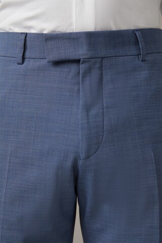 STRELLSON Slim fit Pleated Pants ' Max ' in Blue