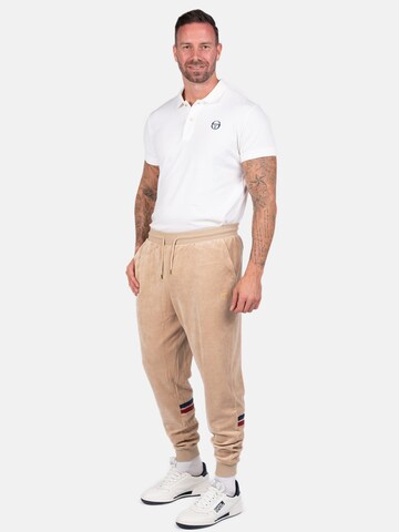 Sergio Tacchini Tapered Hose 'Dallas Luxe' in Beige