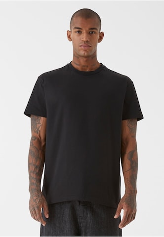 9N1M SENSE Shirt 'W-Blank' in Zwart: voorkant