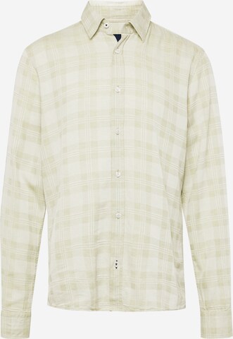 JOOP! Jeans - Regular Fit Camisa 'Hanson' em verde: frente