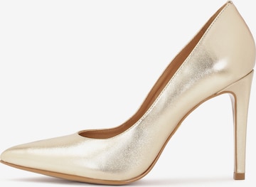 Kazar - Sapatos de salto em ouro: frente
