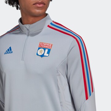 ADIDAS PERFORMANCE Sportsweatshirt 'Olympique Lyon Tiro 21' in Grijs