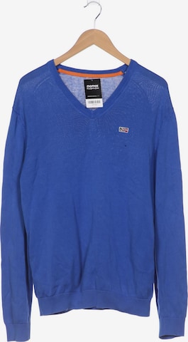 NAPAPIJRI Sweater & Cardigan in XL in Blue: front