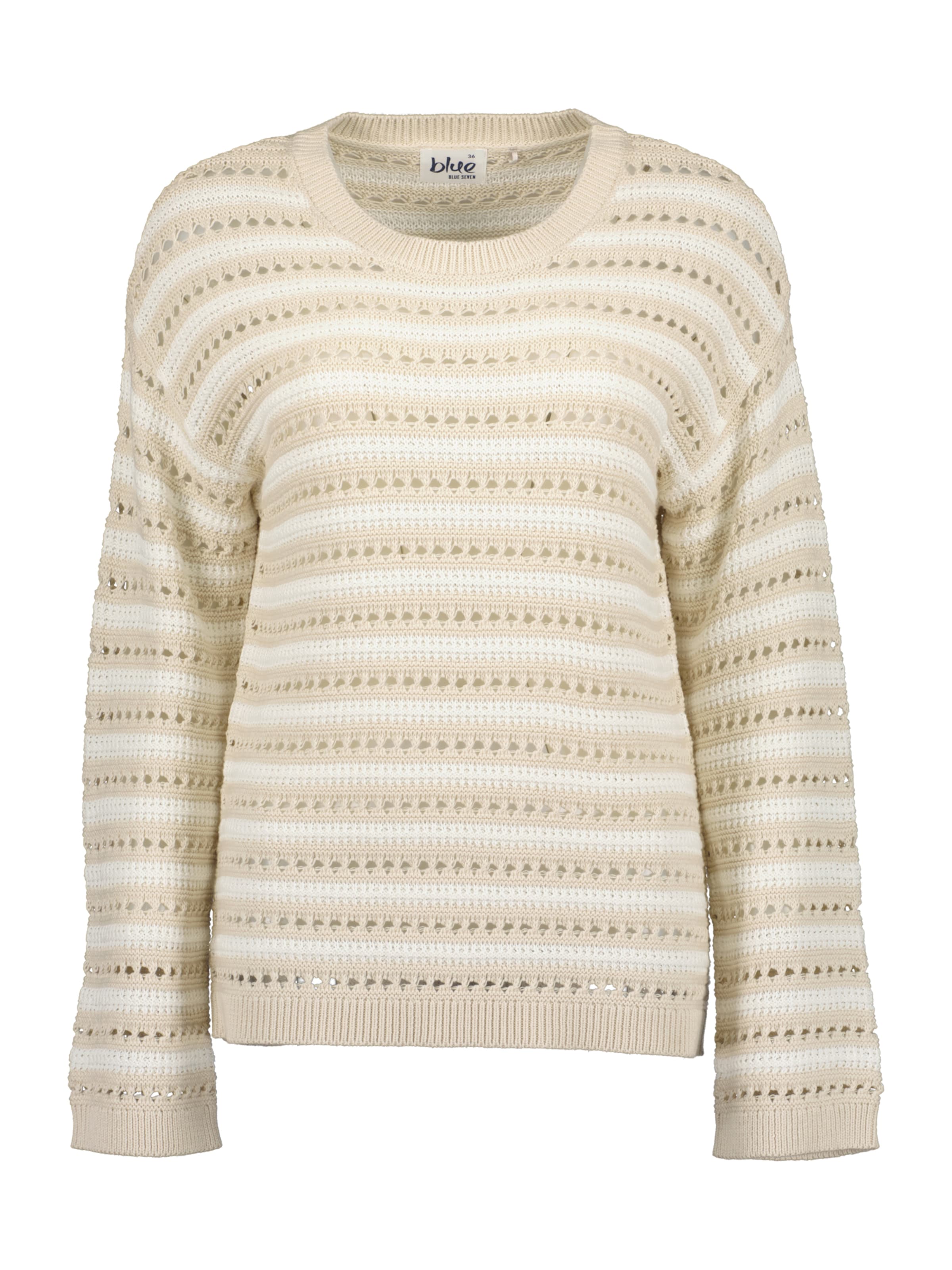 Pull-over BLUE SEVEN en beige : devant
