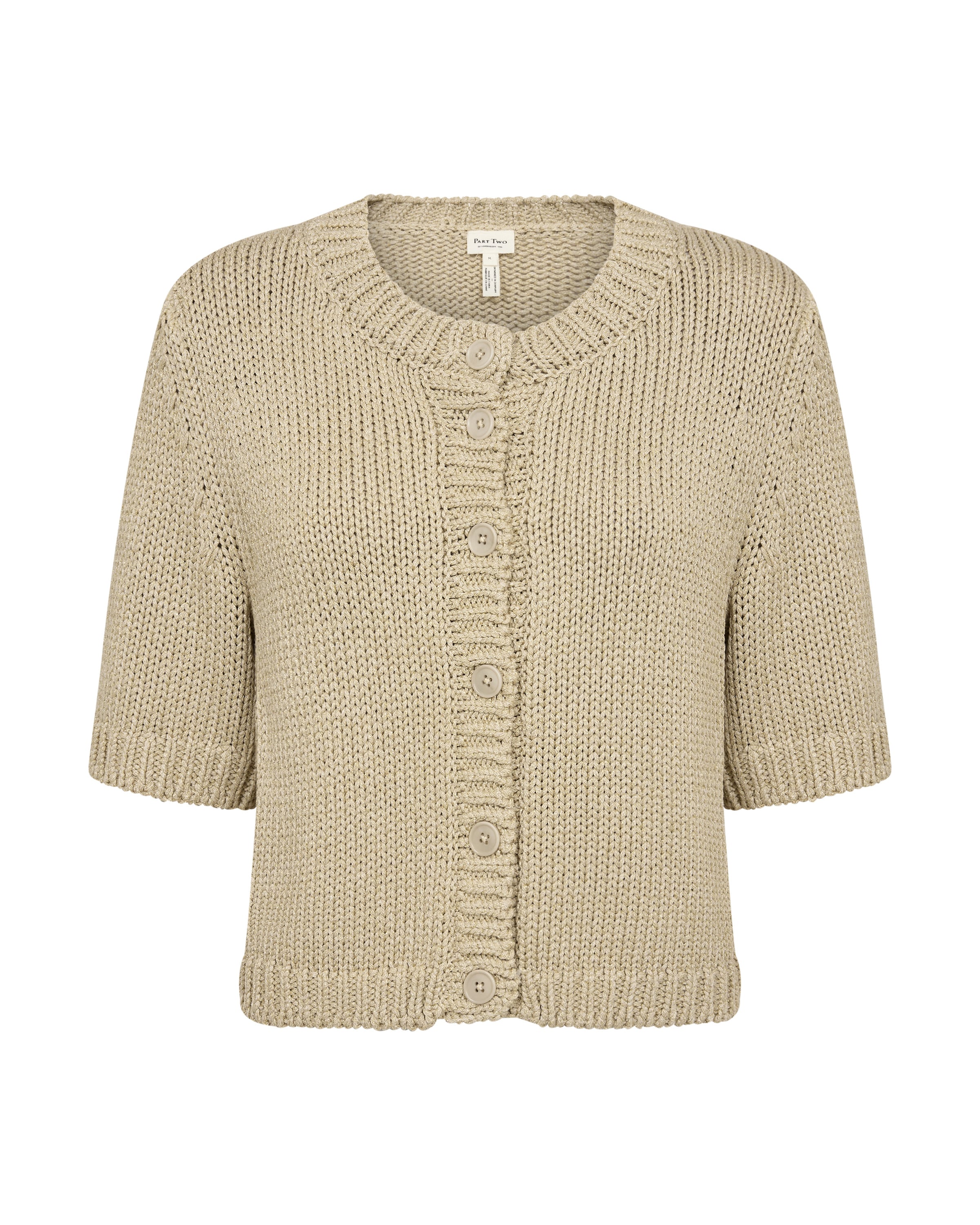 Part Two Strickjacke 'Nathelie' in Beige: Vorderseite