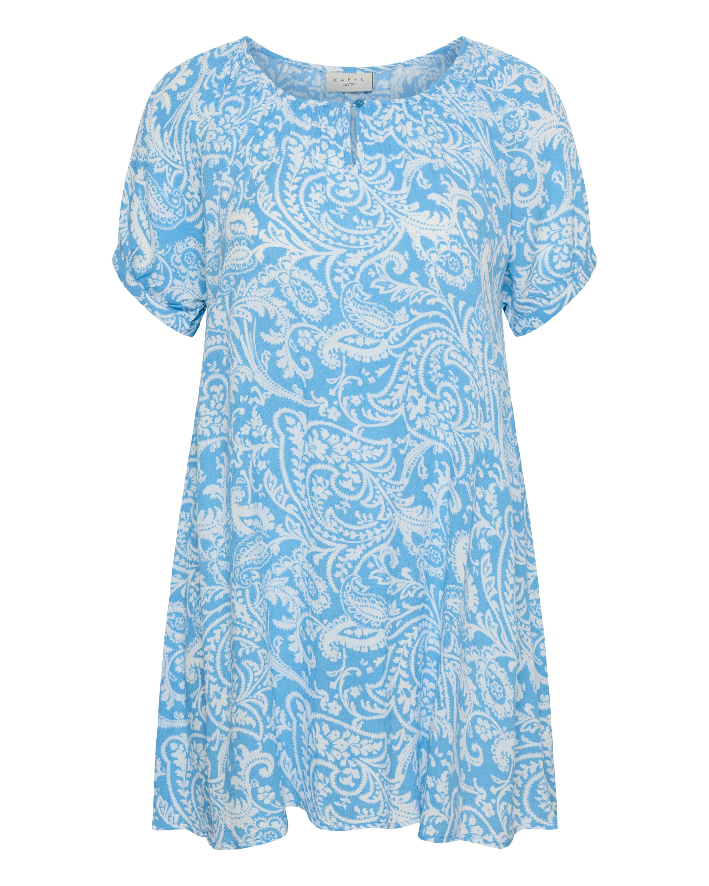 KAFFE CURVE Tunic in Blue: front
