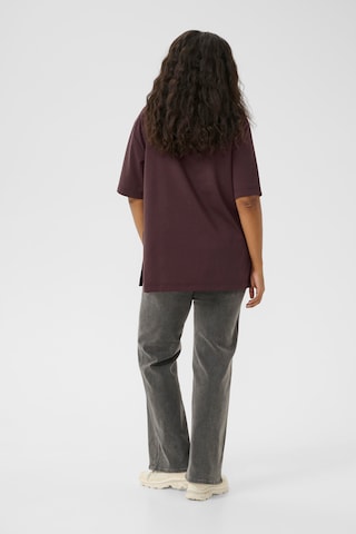 T-shirt 'Jenna' KAFFE CURVE en marron