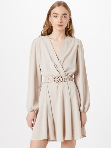 AX Paris Dress in Beige: front