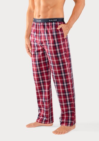 s.Oliver Pyjamahose in Rot