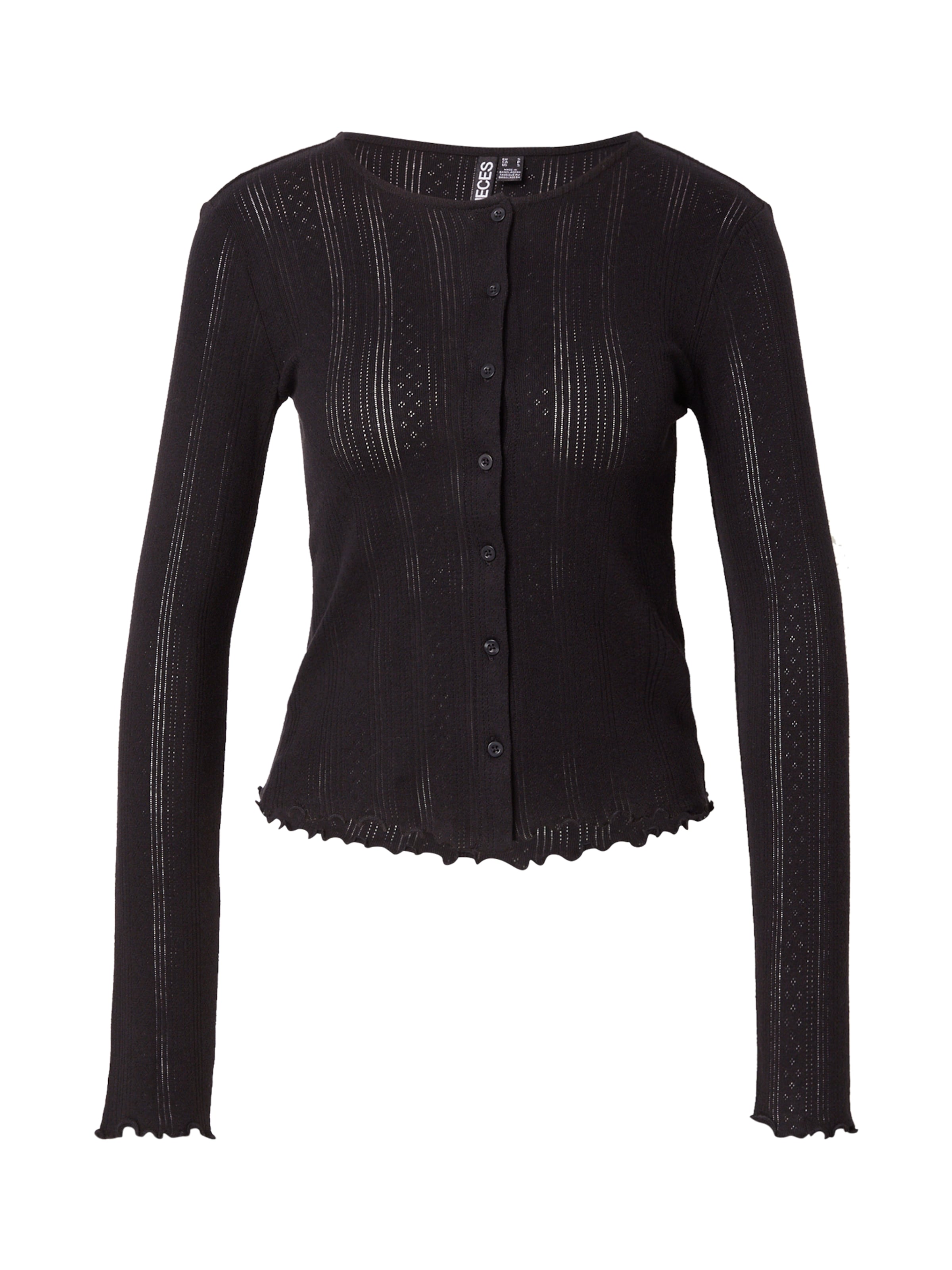 PIECES Kofta i svart: framsida