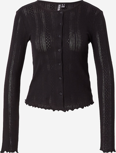 PIECES Strickjacke in schwarz, Produktansicht