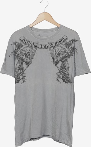 Affliction T-Shirt L in Grau: Vorderseite