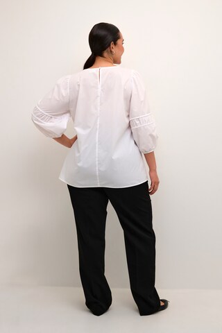 KAFFE CURVE Blouse in White