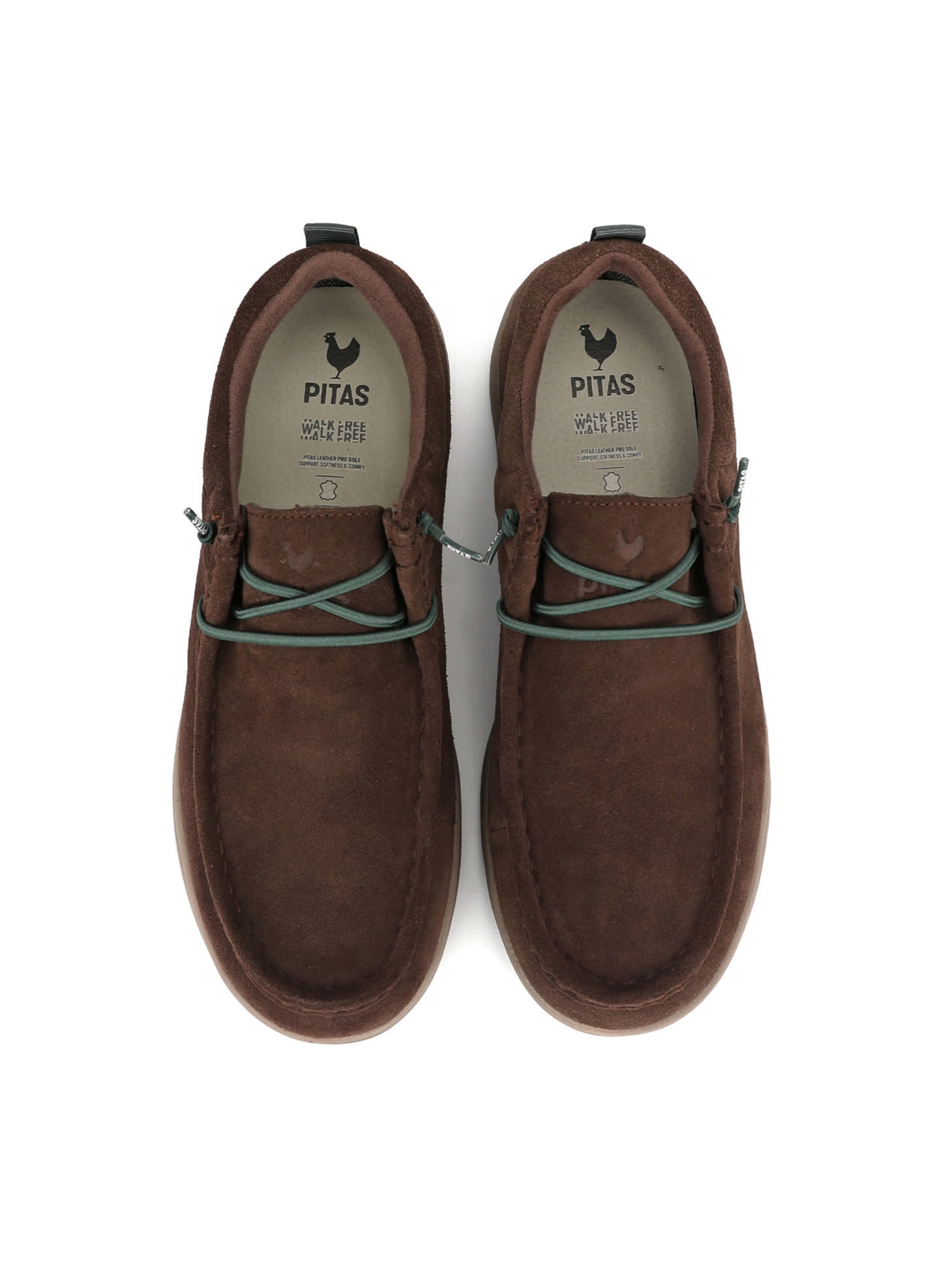 Walk In Pitas Moccasin 'Osaka' in Brown: top