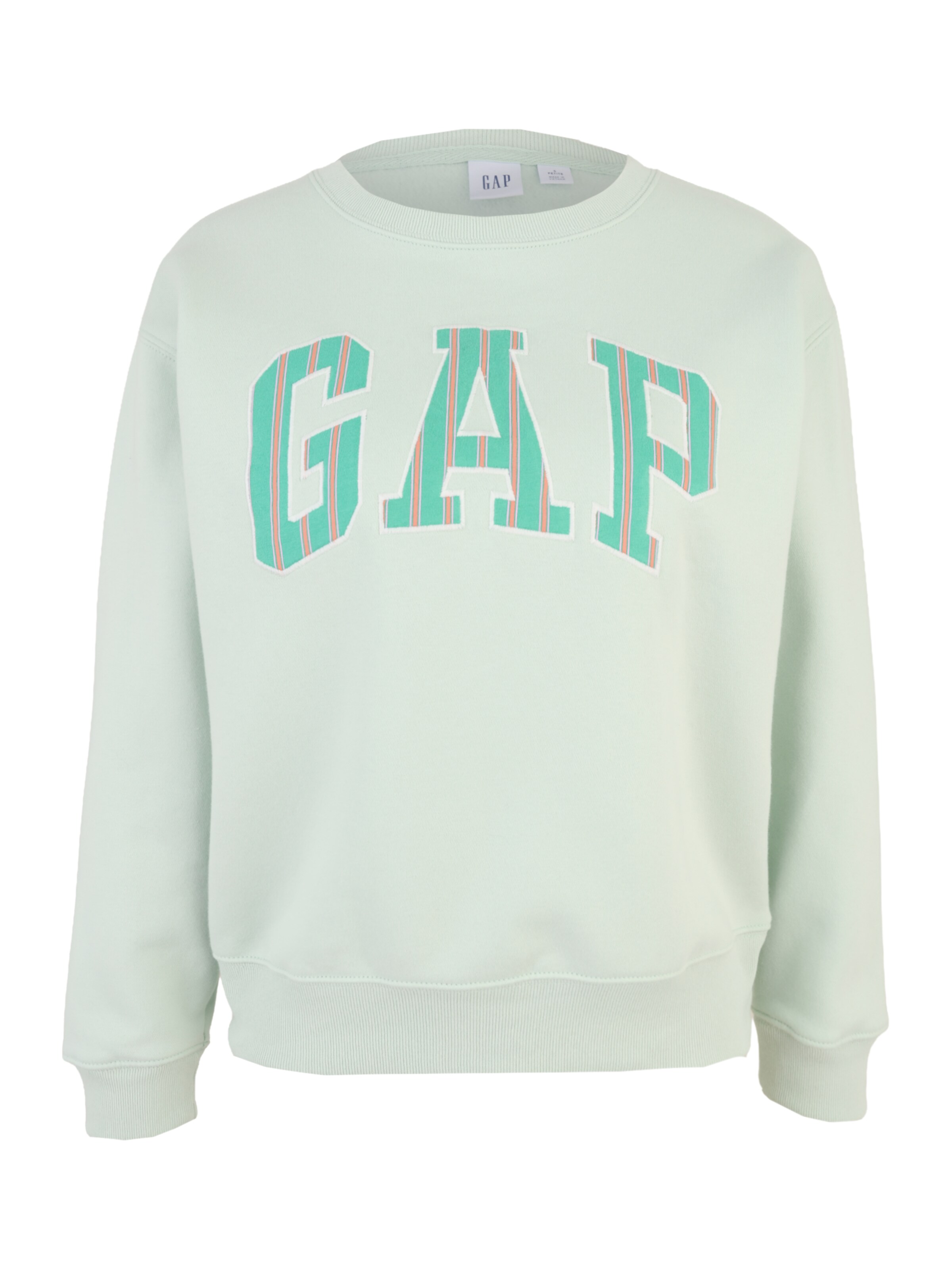 Sweat-shirt 'HERITAGE' Gap Tall en vert : devant