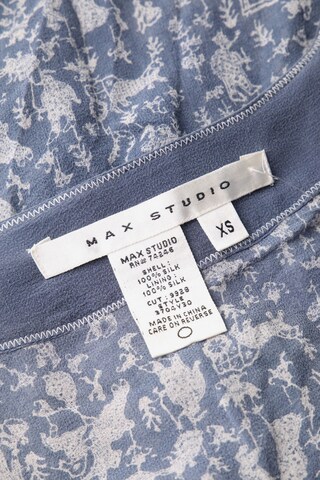 Max Studio Seidenbluse XS in Blau
