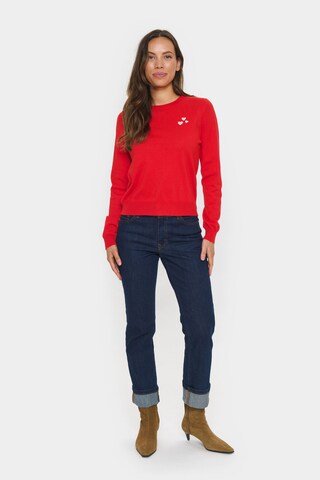 SAINT TROPEZ Pullover 'Valentina' i rød