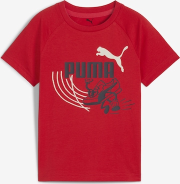 PUMA Shirt 'Littel Runners' in Rood: voorkant