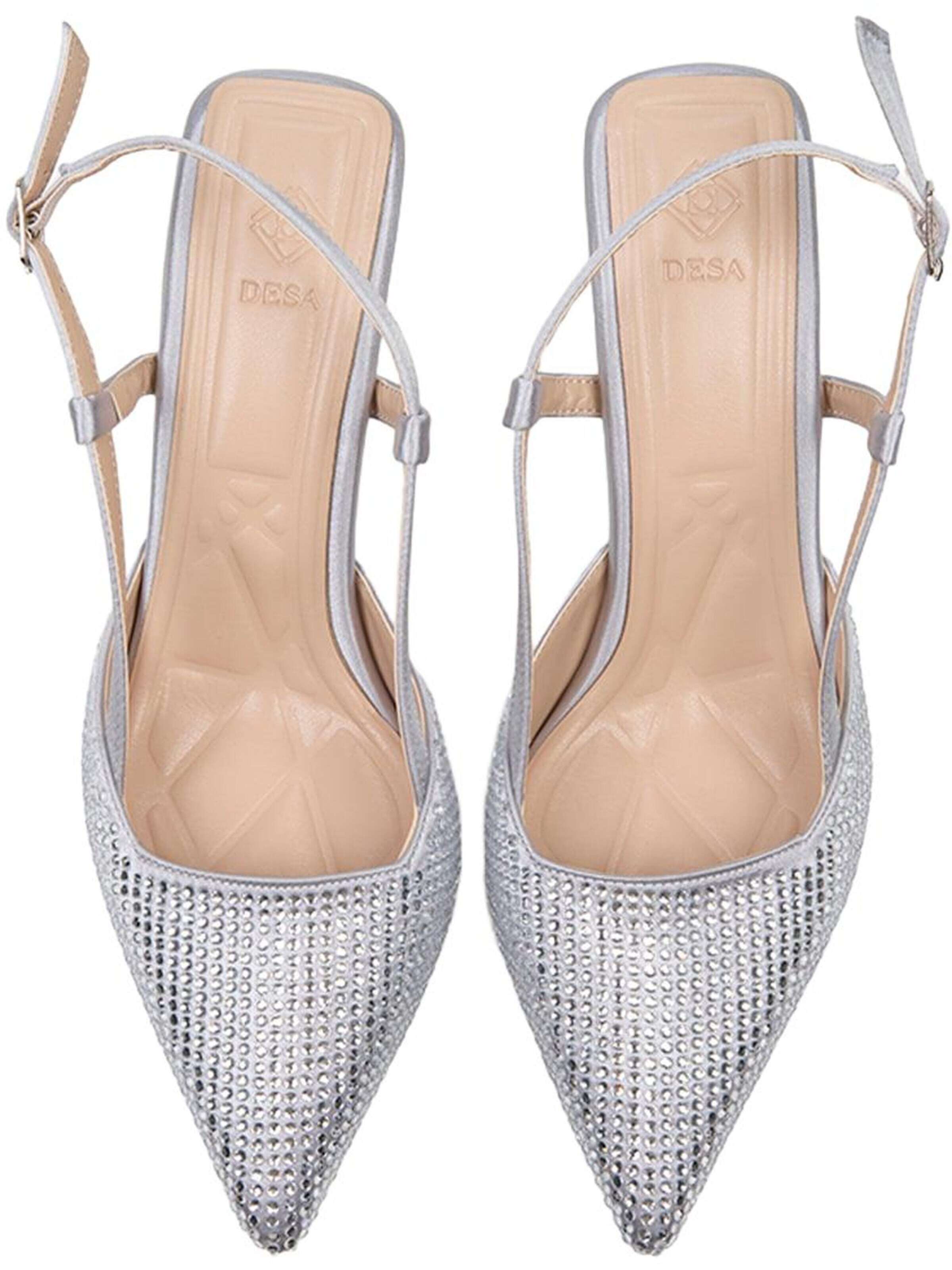 Desa Slingback pumps 'Stilett' in Silver