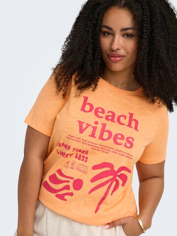 Tricou 'CARESMA' de la ONLY Carmakoma pe portocaliu