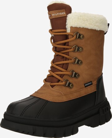 TOMMY HILFIGER - Botas de nieve en marrón: frente