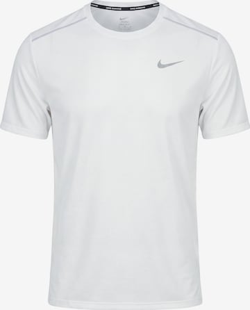 NIKE Funkční tričko 'MILER' – bílá: přední strana