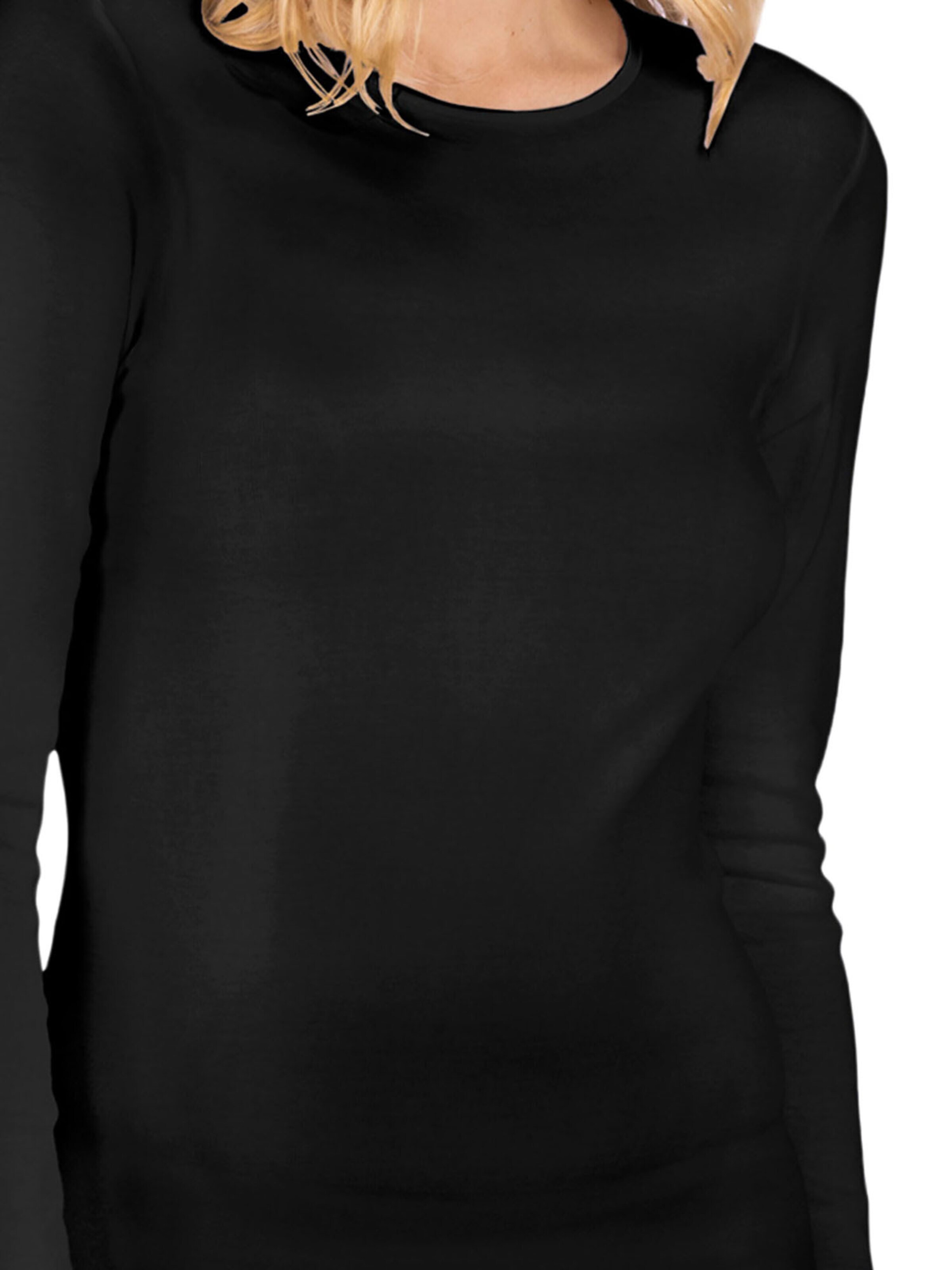 Nina von C. Undershirt 'Fine Cotton' in Black