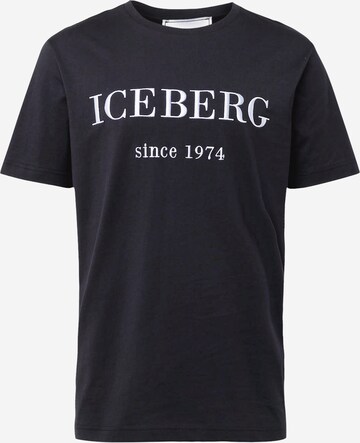 ICEBERG - Camiseta en negro: frente