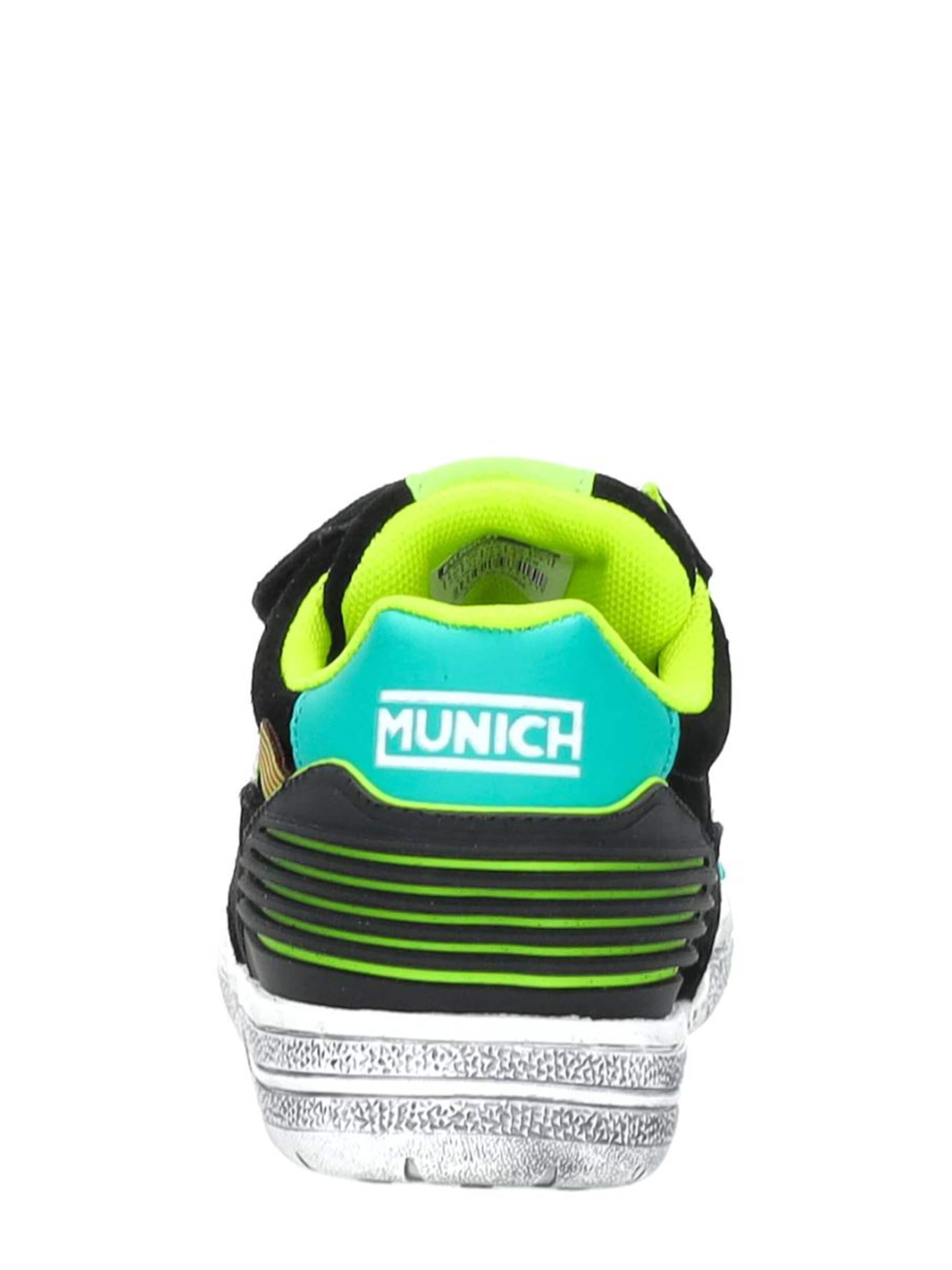 MUNICH Sneakers 'Klittenband Laag' in Zwart