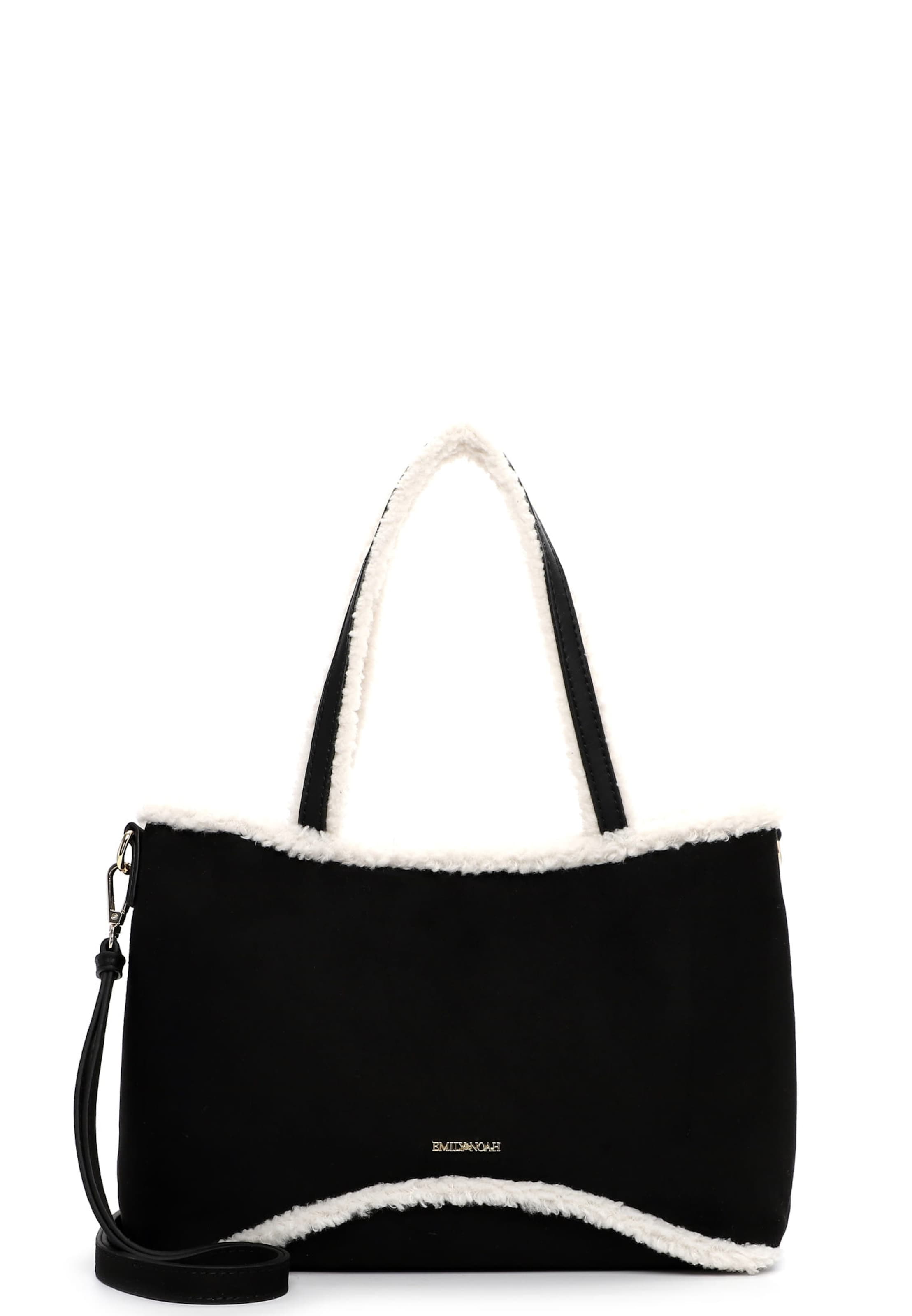 Emily & Noah Shopper 'Heiderose' in Zwart: voorkant