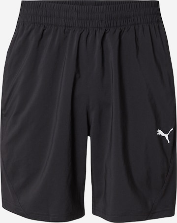 juoda PUMA Standartinis Sportinės kelnės 'Tad Tech': priekis