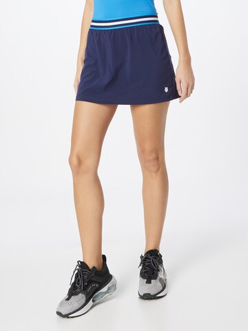 K-Swiss Performance Athletic Skorts in Blue: front