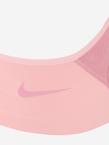 NIKE Bustier Sport-BH 'Rival' in Pink