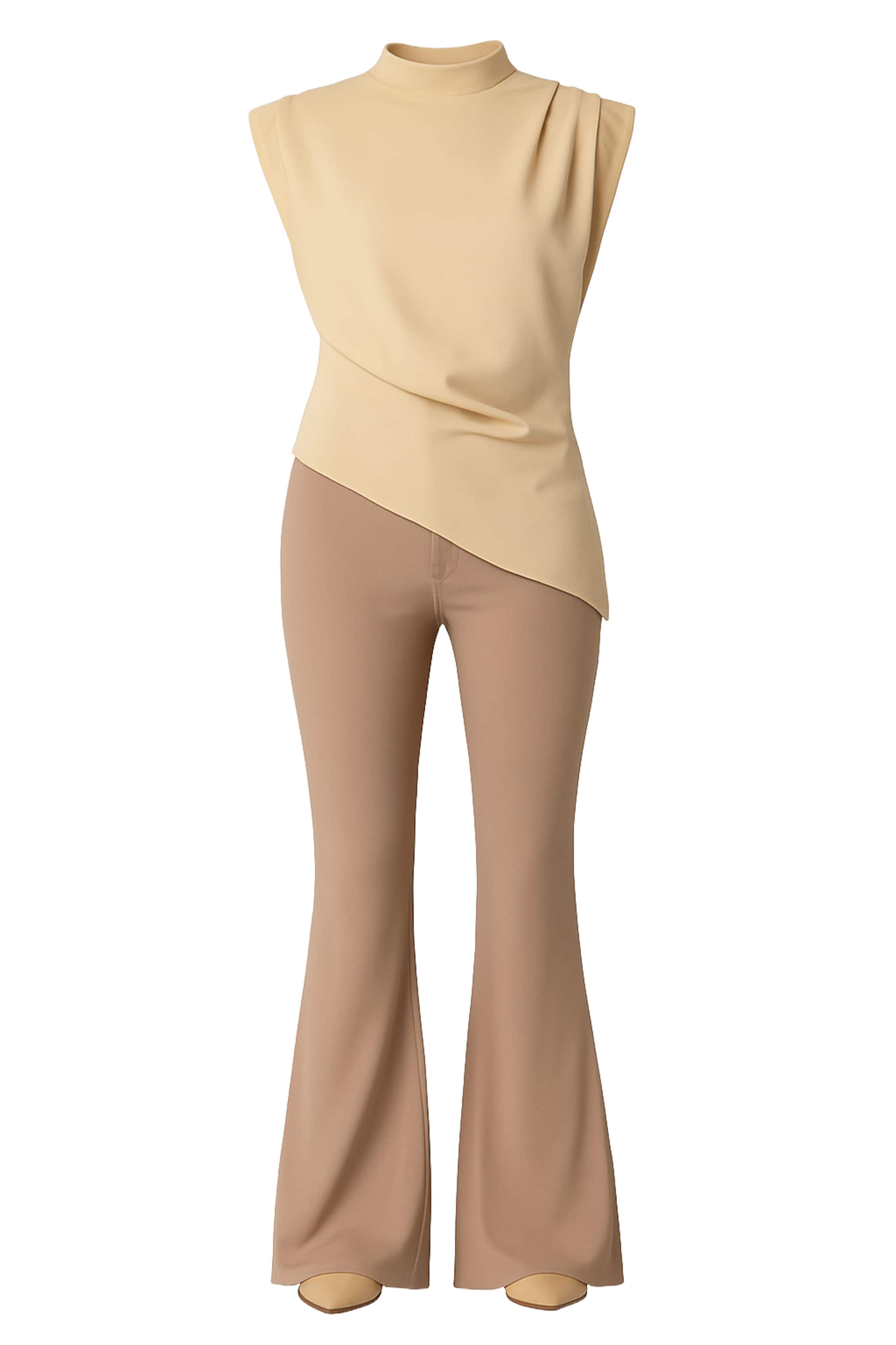 Touche Prive Blouse in Beige: voorkant