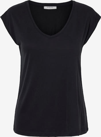 T-shirt 'KAMALA' PIECES Curve en noir : devant