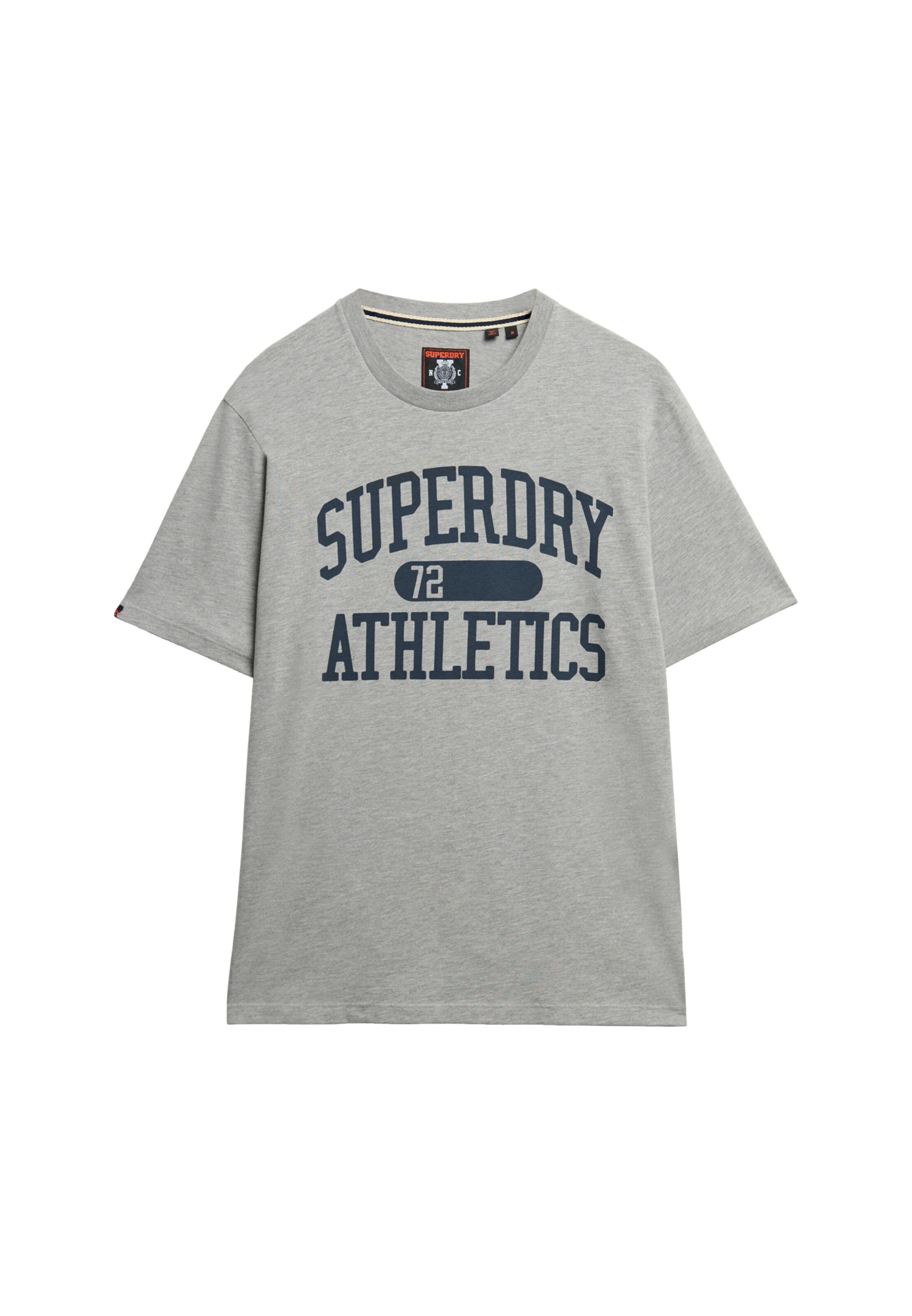 T-Shirt 'Athletic Essentials' Superdry en gris : devant