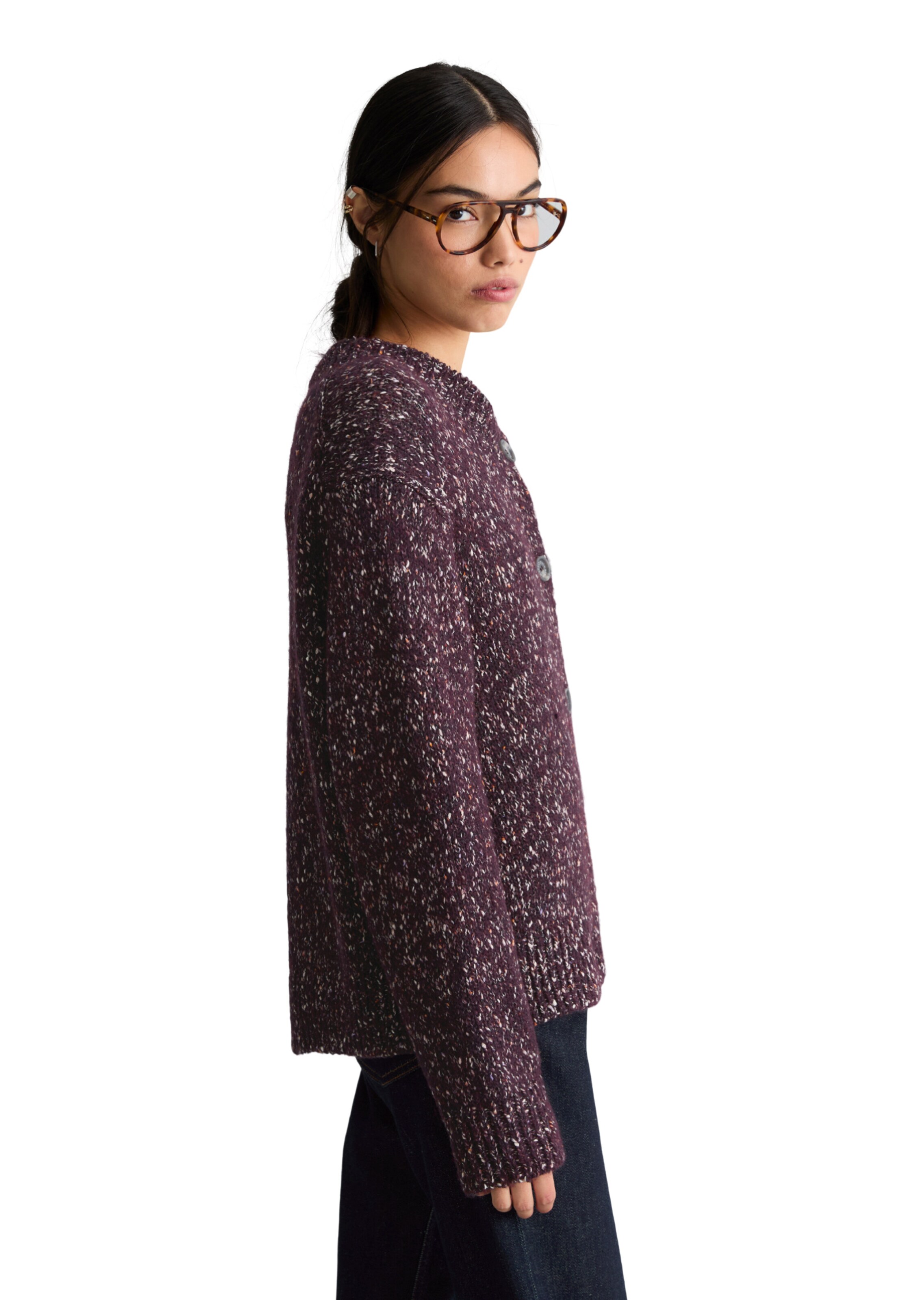 Marc O'Polo DENIM Knit cardigan in Red