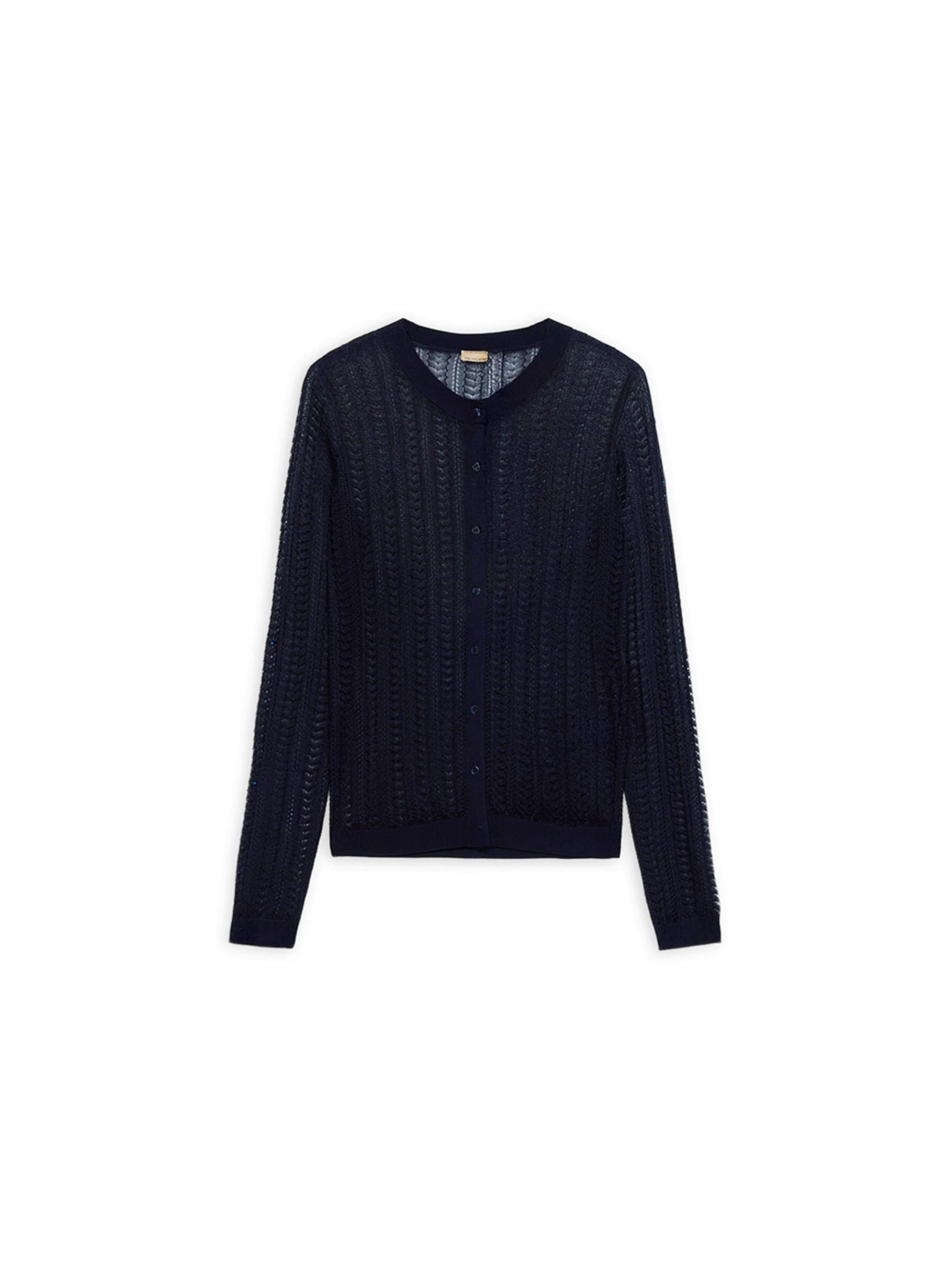 Trussardi Gebreid vest in Blauw: voorkant